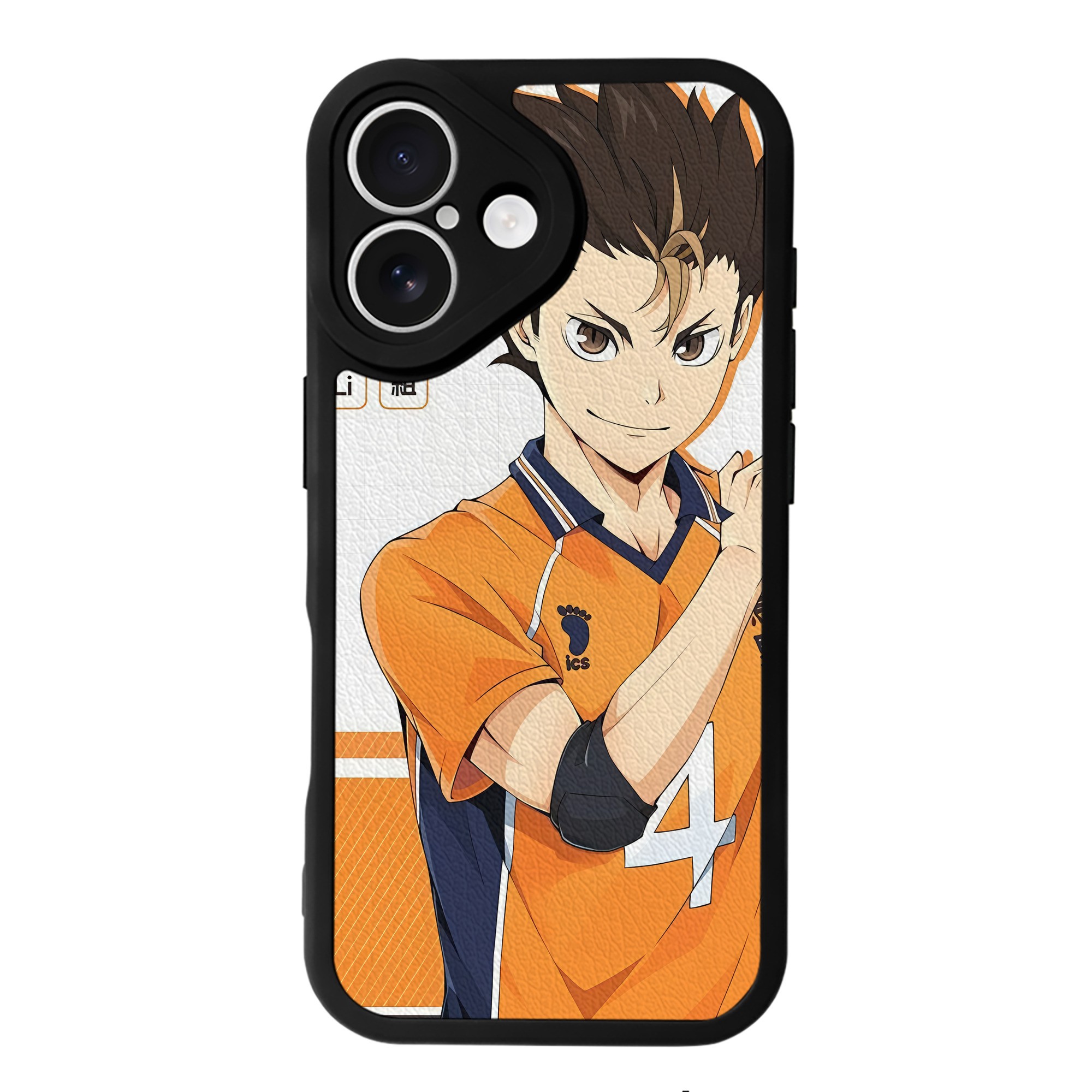（画像用） ハイキュー!! Haikyu!! 【iPhone 16シリーズ対応】シリコンスマホケース（レザー調） 材質：シリコン